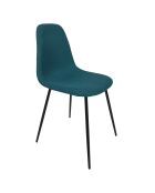 Set di 4 sedie Atome blu - 44x86x54 cm