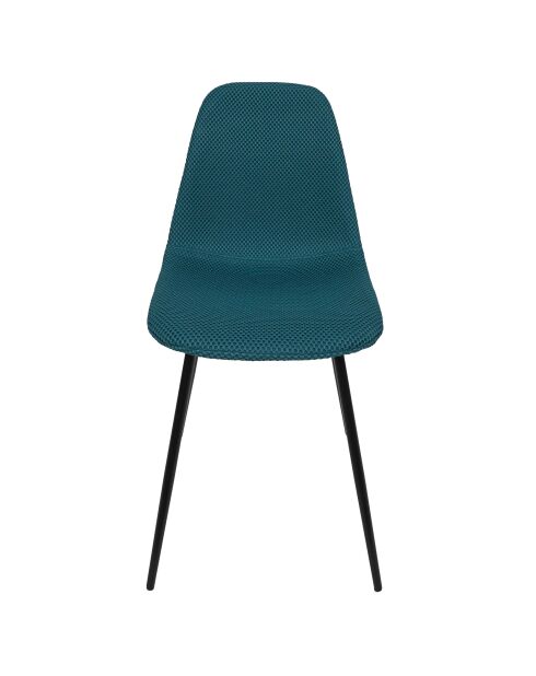Set von 4 blauen Atome-Stühlen - 44x86x54 cm