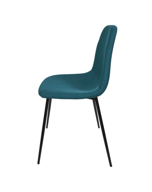 Set von 4 blauen Atome-Stühlen - 44x86x54 cm