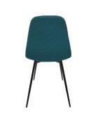 Set di 4 sedie Atome blu - 44x86x54 cm