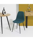Set di 4 sedie Atome blu - 44x86x54 cm