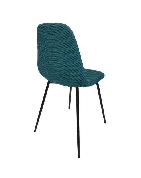 Set von 4 blauen Atome-Stühlen - 44x86x54 cm