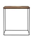Console Acacia marron et noire - 80x82x30 cm