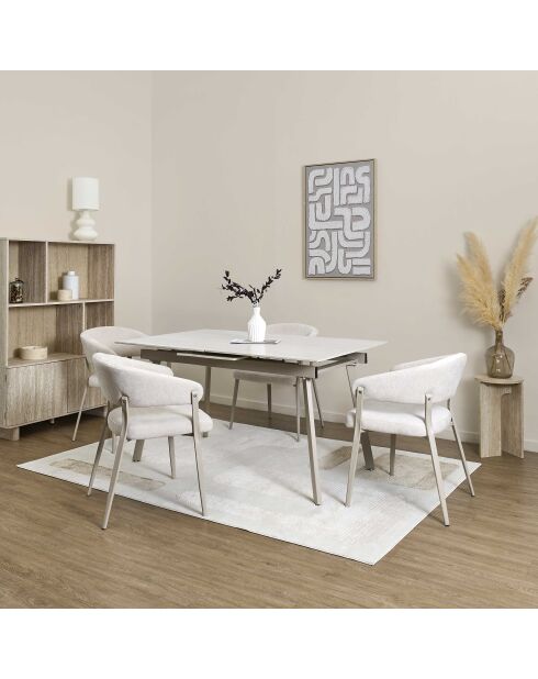 Verlängerbarer Keramiktisch Pietra - 180x75x90 cm