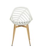 Set di 4 sedie Alameda bianche - 52,3x83,4x53,3 cm