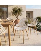 Set di 4 sedie Alameda bianche - 52,3x83,4x53,3 cm