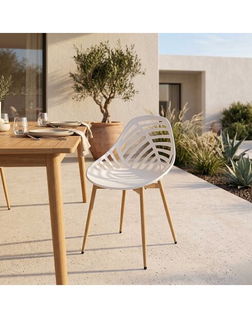 Set di 4 sedie Alameda bianche - 52,3x83,4x53,3 cm