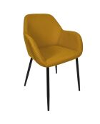 Set von 2 gelben Atome-Sesseln - 59x85x55,7 cm