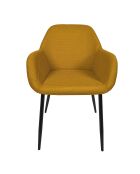 Set von 2 gelben Atome-Sesseln - 59x85x55,7 cm