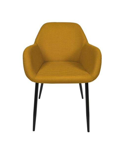 Set von 2 gelben Atome-Sesseln - 59x85x55,7 cm