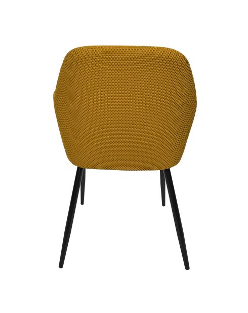 Set von 2 gelben Atome-Sesseln - 59x85x55,7 cm