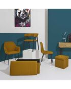 Set von 2 gelben Atome-Sesseln - 59x85x55,7 cm