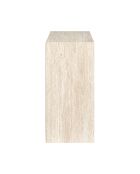 Contenitore modulare Pietra con 4 scomparti bianchi e beige - 66,6x65,6x31,8 cm