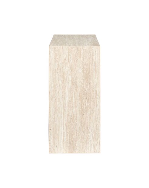 Contenitore modulare Pietra con 4 scomparti bianchi e beige - 66,6x65,6x31,8 cm