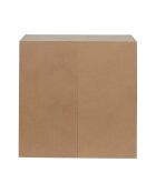 Contenitore modulare Pietra con 4 scomparti bianchi e beige - 66,6x65,6x31,8 cm