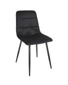 Set di 4 sedie Mateo nere - 45x88x52 cm
