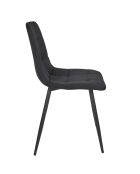 Set di 4 sedie Mateo nere - 45x88x52 cm