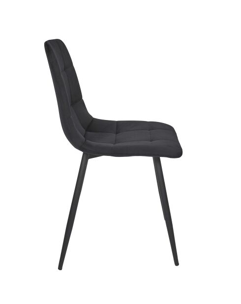Set von 4 schwarzen Mateo-Stühlen - 45x88x52 cm