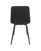 Set di 4 sedie Mateo nere - 45x88x52 cm