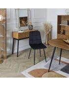 Set di 4 sedie Mateo nere - 45x88x52 cm