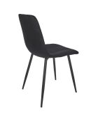 Set di 4 sedie Mateo nere - 45x88x52 cm