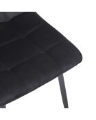 Set di 4 sedie Mateo nere - 45x88x52 cm