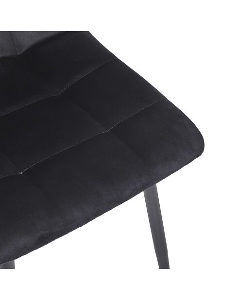Set di 4 sedie Mateo nere - 45x88x52 cm