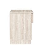 Pietra Nachttisch weiß und beige - 40x56x36,5 cm