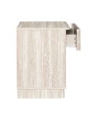 Pietra Nachttisch weiß und beige - 40x56x36,5 cm