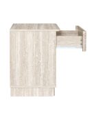 Pietra Nachttisch weiß und beige - 40x56x36,5 cm