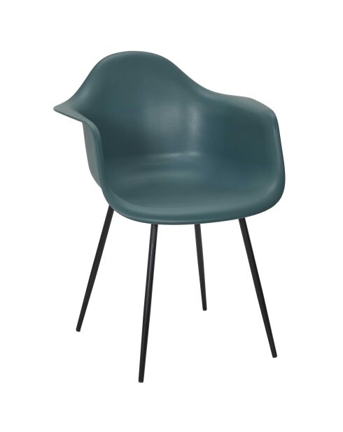 Set von 4 blauen Gustav-Sesseln - 62x85x59 cm