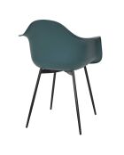 Set di 4 poltrone Gustav blu - 62x85x59 cm