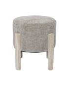 Lot de 2 tabourets Emilia taupe - 35x35x35 cm