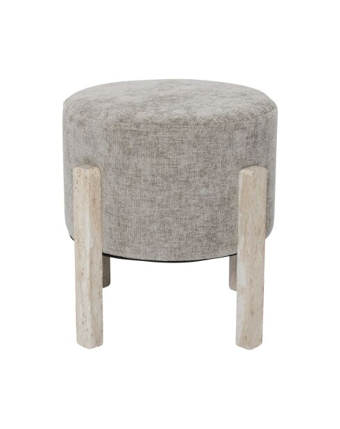 Lot de 2 tabourets Emilia taupe - 35x35x35 cm