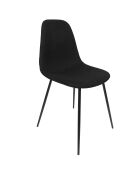 Set di 4 sedie Atome nere - 44x86x54 cm