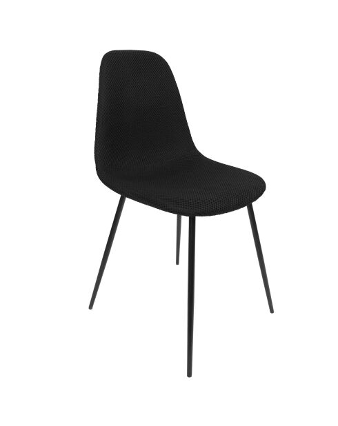 Set von 4 schwarzen Atome-Stühlen - 44x86x54 cm