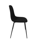 Set di 4 sedie Atome nere - 44x86x54 cm