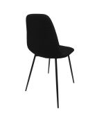 Set di 4 sedie Atome nere - 44x86x54 cm