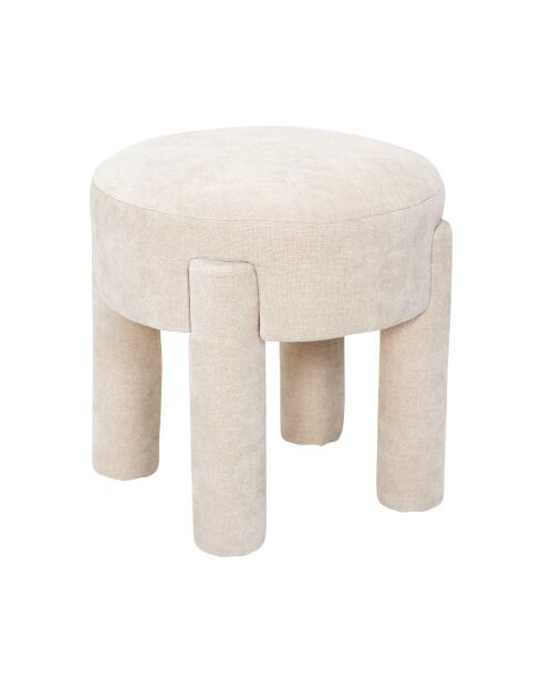 Tabouret Emilia beige - 40x39,5x40 cm