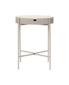 Mesa de almacenamiento Terra Nova blanca y beige - 39x48x39 cm