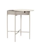 Mesa de almacenamiento Terra Nova blanca y beige - 39x48x39 cm