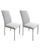 Lot de 2 chaises Emilia beiges - 52x91x43 cm