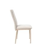 Lot de 2 chaises Emilia beiges - 52x91x43 cm
