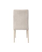 Lot de 2 chaises Emilia beiges - 52x91x43 cm