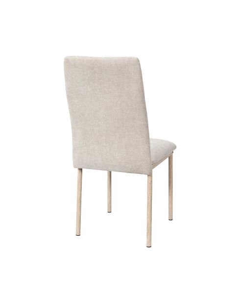 Lot de 2 chaises Emilia beiges - 52x91x43 cm