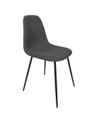 Set di 4 sedie Atome grigie - 44x86x54 cm