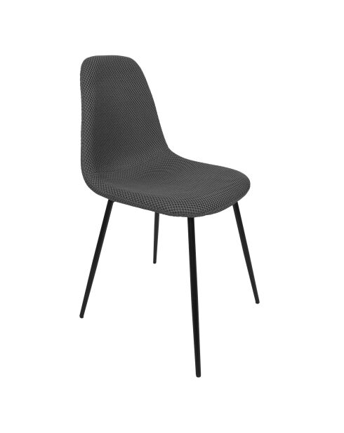 Set von 4 grauen Atome-Stühlen - 44x86x54 cm