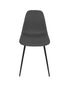 Set di 4 sedie Atome grigie - 44x86x54 cm