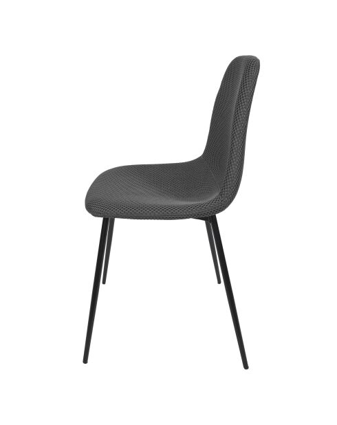 Set von 4 grauen Atome-Stühlen - 44x86x54 cm