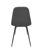 Set di 4 sedie Atome grigie - 44x86x54 cm